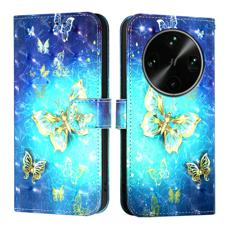 Capa borboleta dourada Oppo...