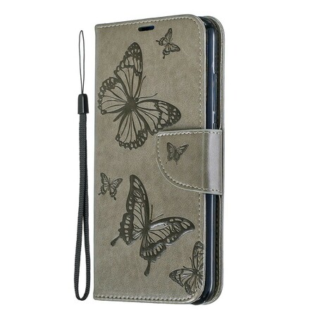 Xiaomi Redmi Note 7 Capa de Cordão Impressa com Borboleta