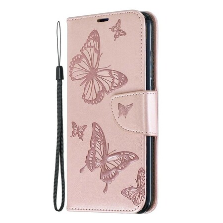 Xiaomi Redmi Note 7 Capa de Cordão Impressa com Borboleta