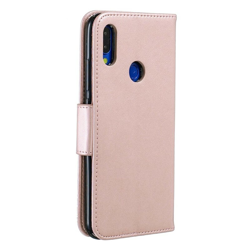 Xiaomi Redmi Note 7 Capa de Cordão Impressa com Borboleta Xiaomi Redmi Note 7 Capa de Cordão Impressa com Borboleta