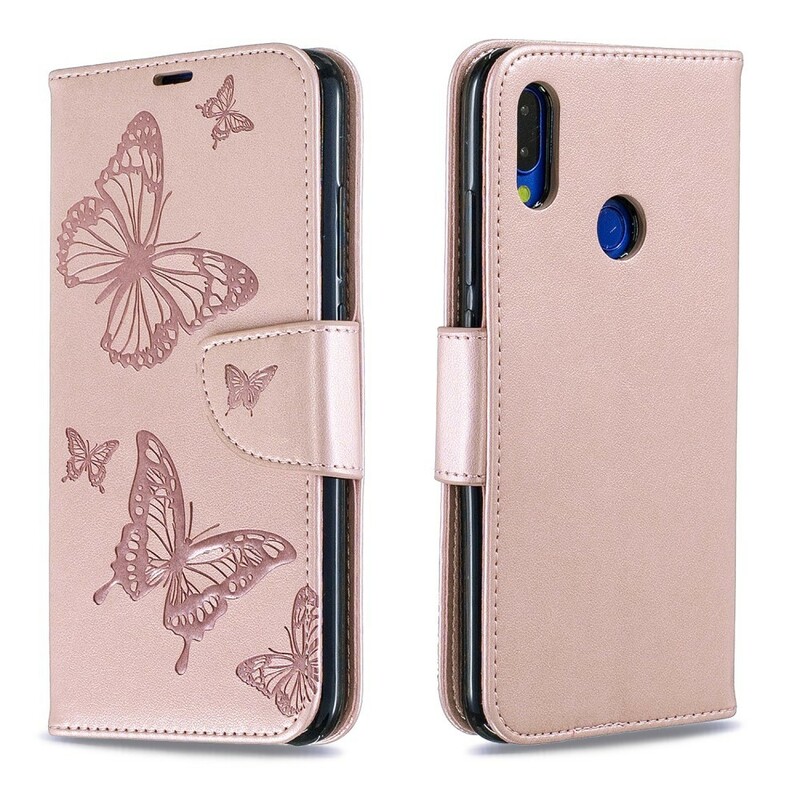 Xiaomi Redmi Note 7 Capa de Cordão Impressa com Borboleta Xiaomi Redmi Note 7 Capa de Cordão Impressa com Borboleta