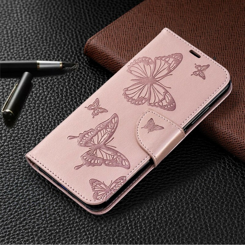 Xiaomi Redmi Note 7 Capa de Cordão Impressa com Borboleta Xiaomi Redmi Note 7 Capa de Cordão Impressa com Borboleta