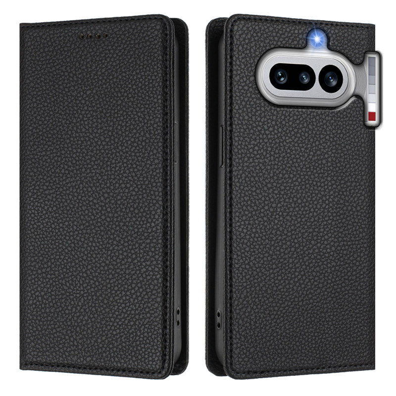 Capa flip nada telefone (4a) Leatherette Litchi