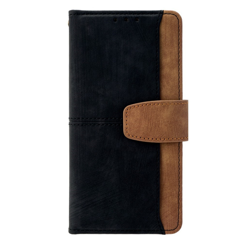 Capa bicolor para Moto G67 Power (bloqueio RFID)
