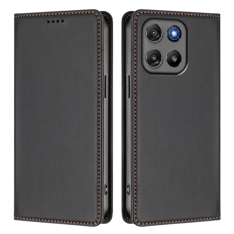 Capa Flip Cover Moto G67 Power Couture (bloqueio RFID)