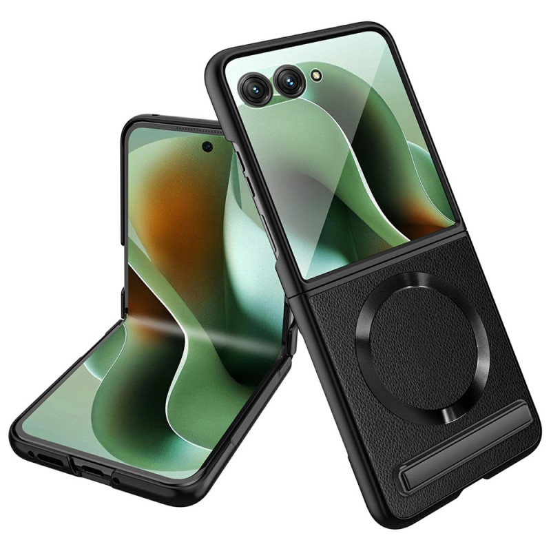 Capa Motorola Razr 70 Ultra / 60 Ultra Efeito de pele com suporte