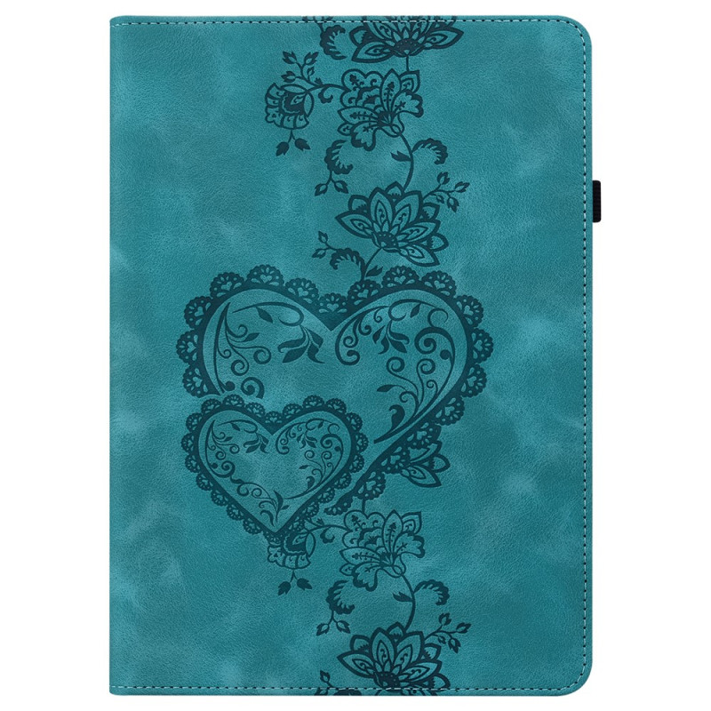 Capa para iPad Air 13 (2026) (2025) (2024) Corações com elástico