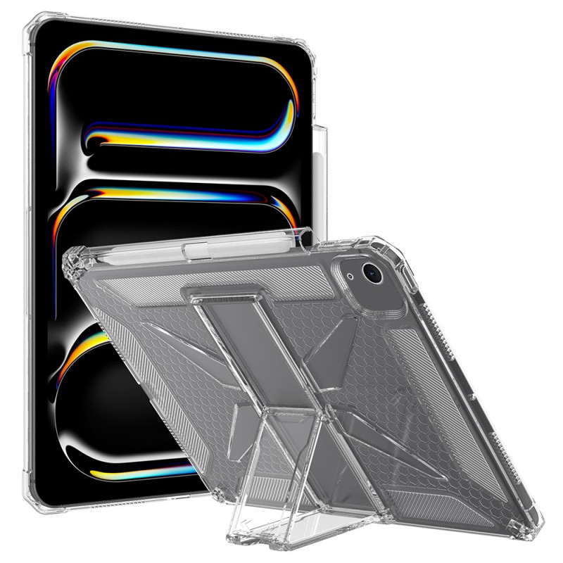 Capa transparente para iPad Air 13 (2026) (2025) (2024) com suporte