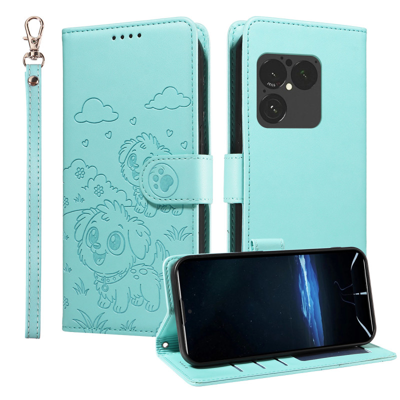 Housse Sony Xperia 1 VIII Deux Chiens à Lanière