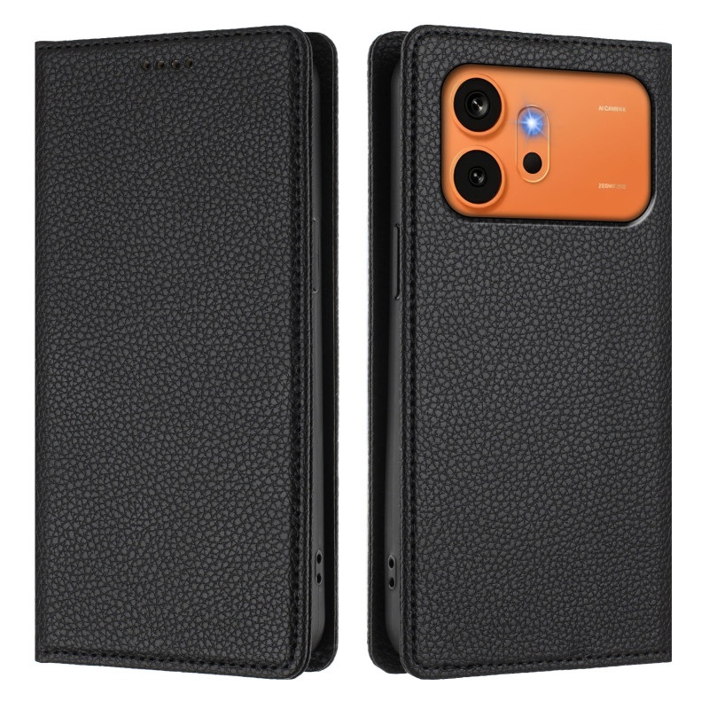 Capa Flip Cover Honor 600 / 600 Pro Litchi (proteção RFID)