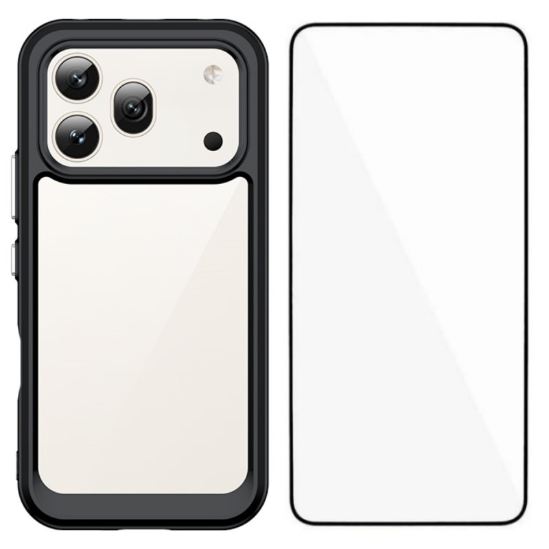 Capa híbrida para Honor 600 com protetor de ecrã