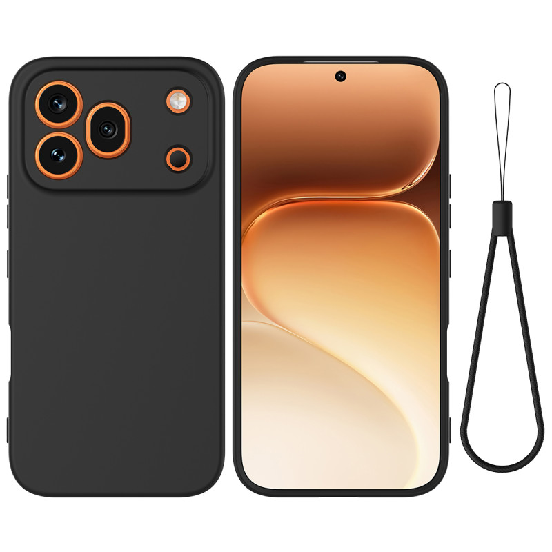 Capa de silicone com cordão para o Honor 600 Pro
