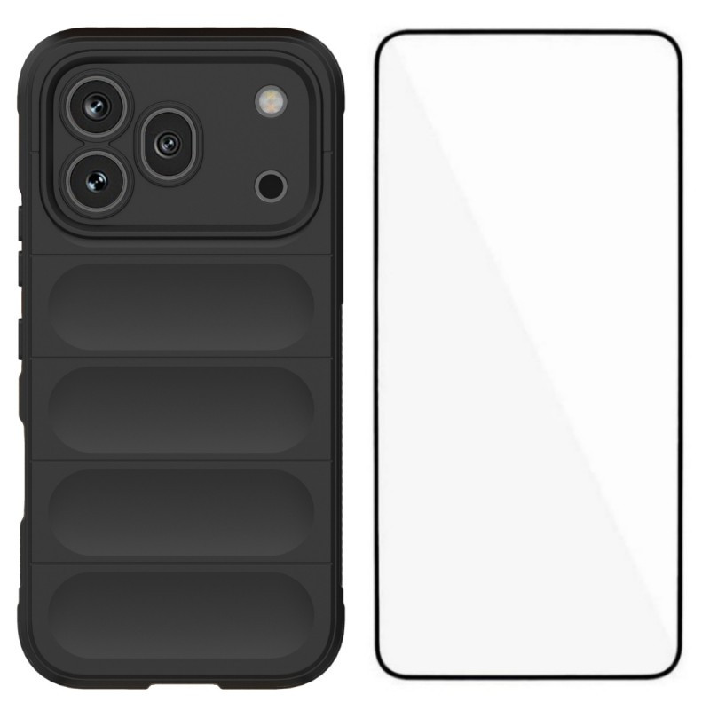 Capa antiderrapante para Honor 600 Pro com protetor de ecrã