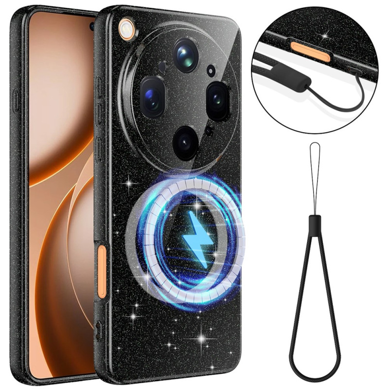 Oppo Find X9 Ultra Magnetic Glitter & Strap Case