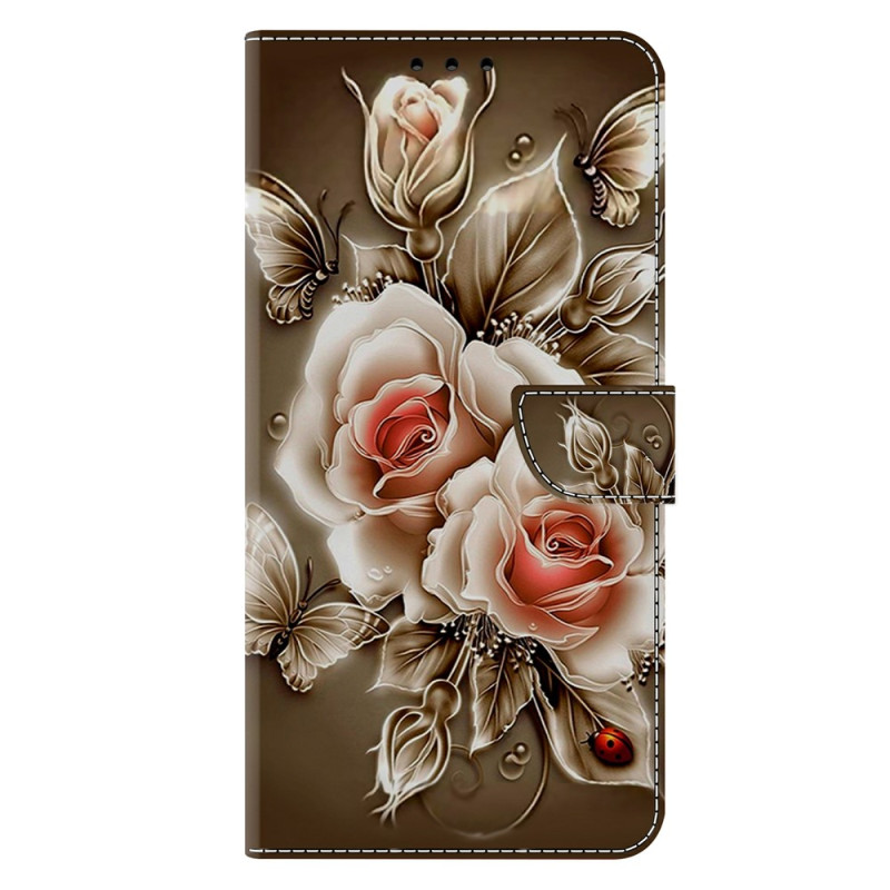 Capa Xiaomi 17 Ultra Castanha Rosas