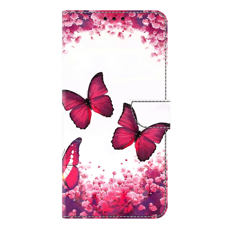Capa Xiaomi 17 Ultra Borboletas vermelhas