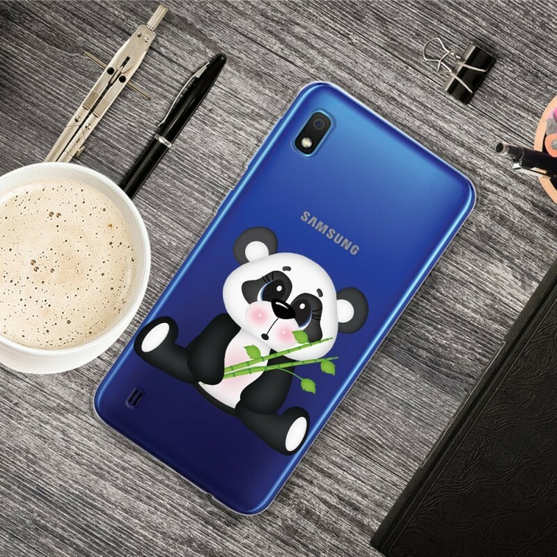 Samsung Galaxy A10 Clear Case Panda Triste