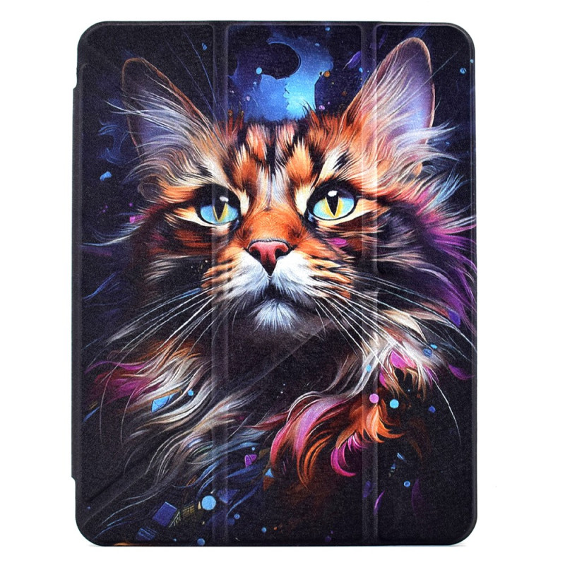 Capa inteligente para iPad Air 11 / Pro 11 / Air Origami Gato colorido