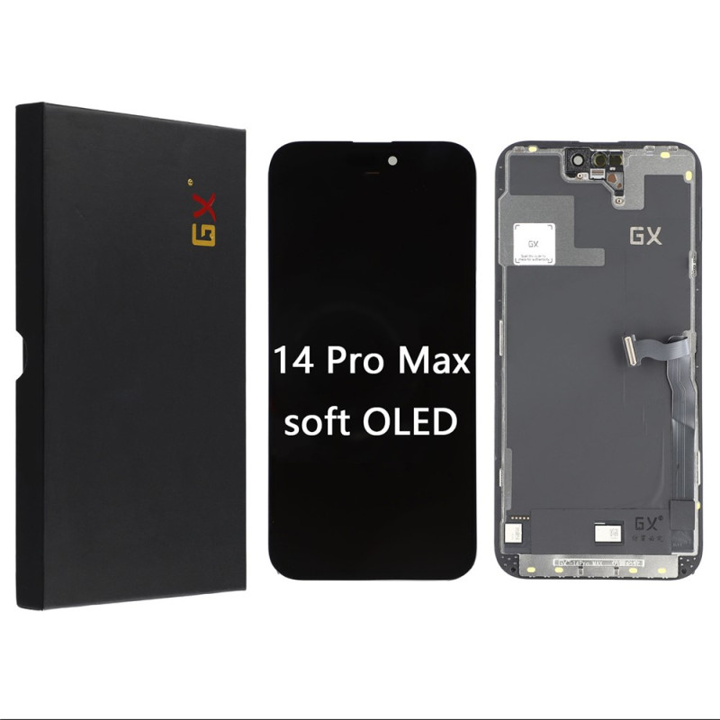 Ecrã OLED GX de grau C com vidro tátil para iPhone 14 Pro Max
