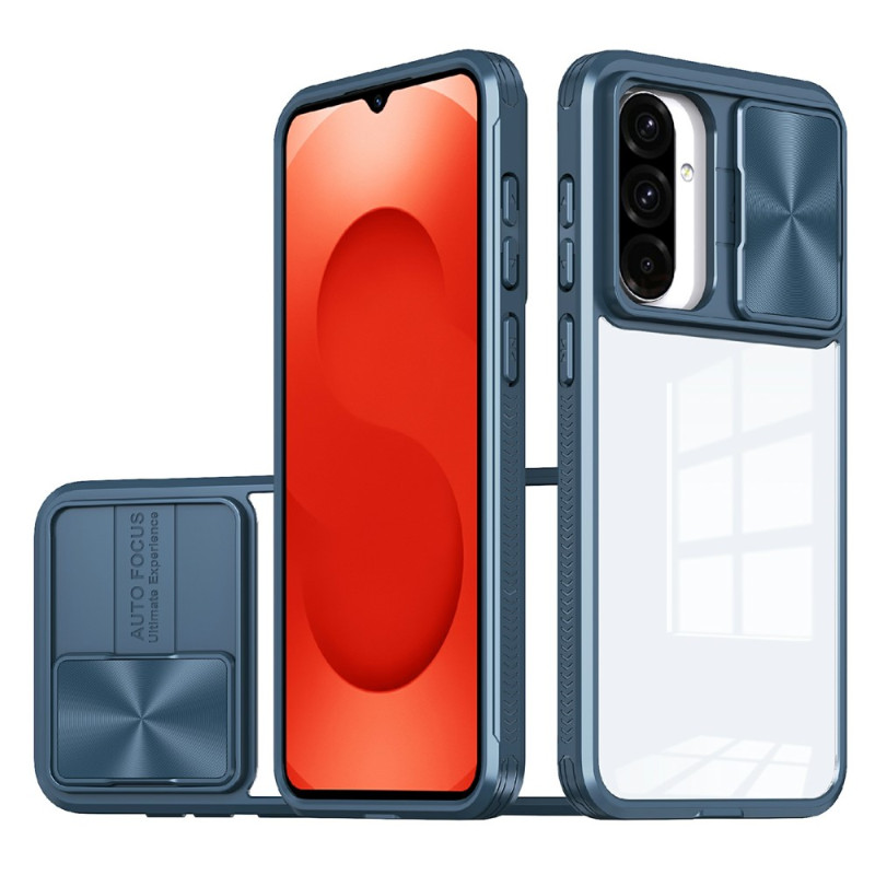 Capa transparente para Samsung Galaxy A26 5G com tampa deslizante para a câmara