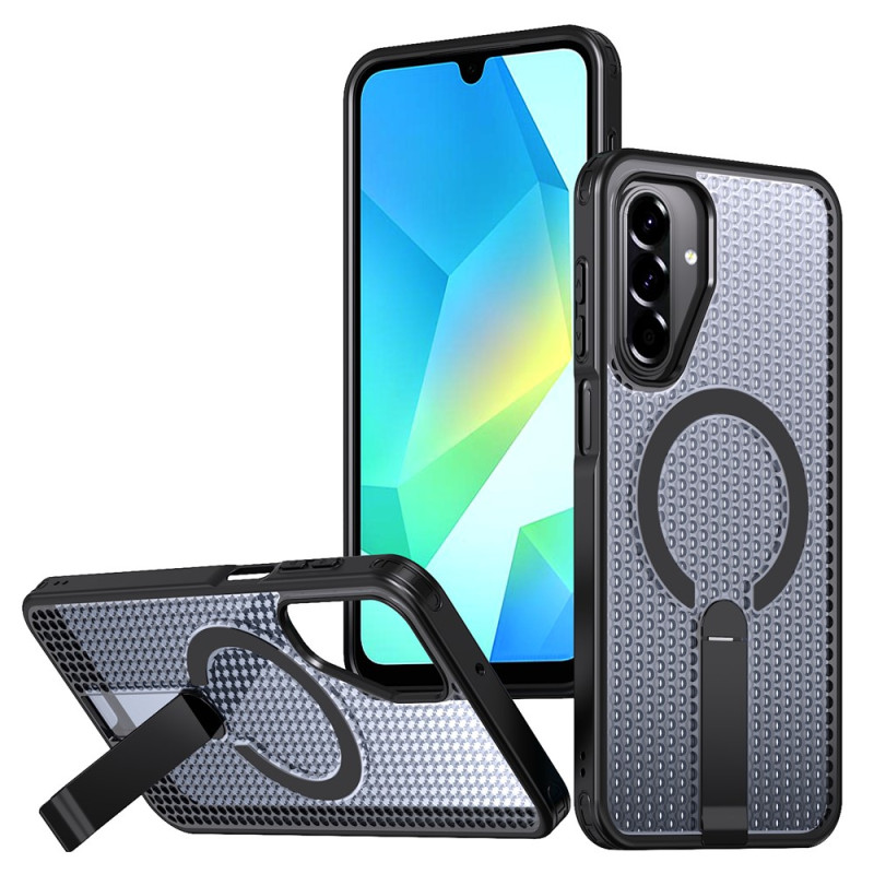 Suporte dobrável Samsung Galaxy A 17 4G / 5G com textura de grelha