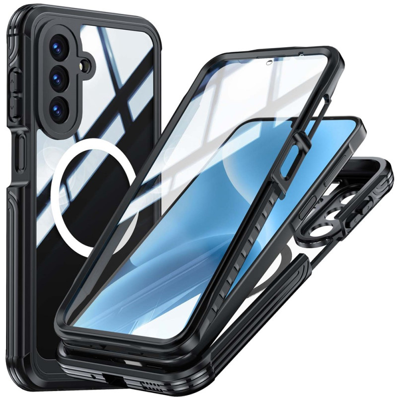 Capa magnética para Samsung Galaxy A17 4G / 5G com vidro temperado integrado