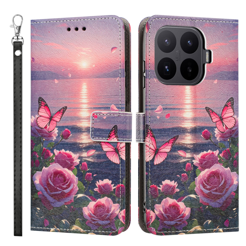 Capa para Xiaomi 17T Flores e borboletas