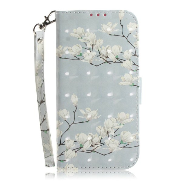 Capa Huawei Y5 2019 Árvore floral com cinta