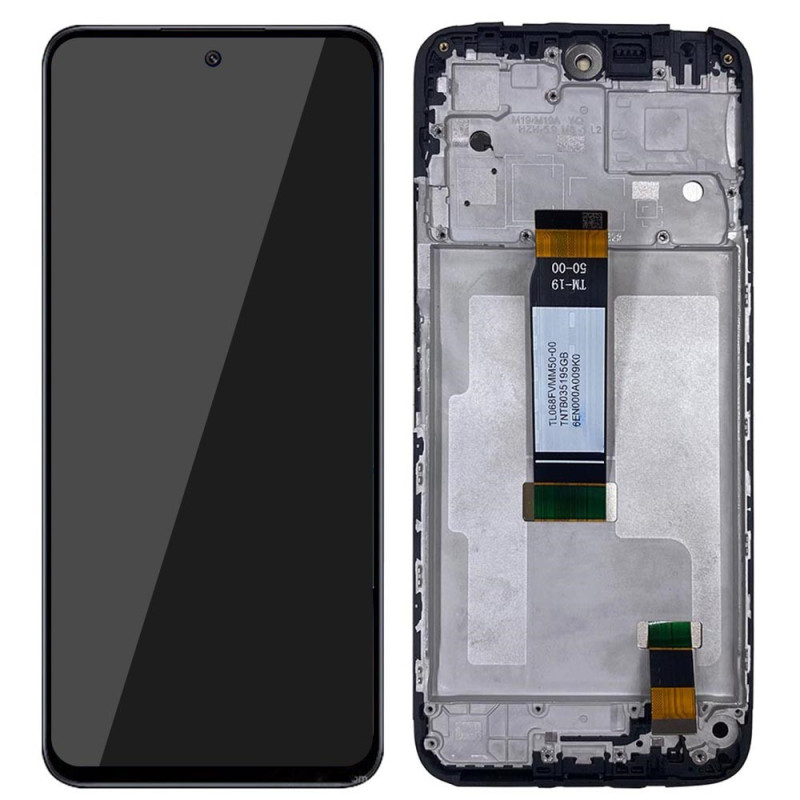Ecrã IPS LCD de qualidade OEM com estrutura para Xiaomi Redmi 12 4G / 5G / Poco M6 Pro 5G