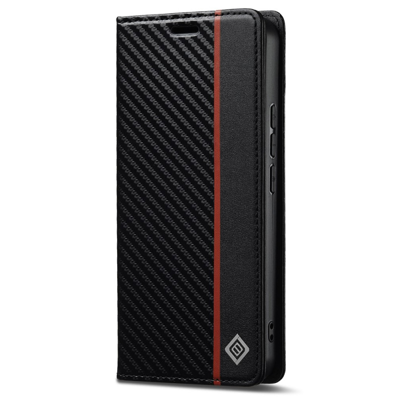 Capa Flip para Xiaomi 17T em fibra de carbono LC.IMEEKE