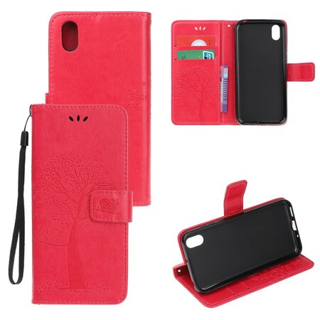 Capa Huawei Y5 2019 Árvore e Corujas com CordÃ£o