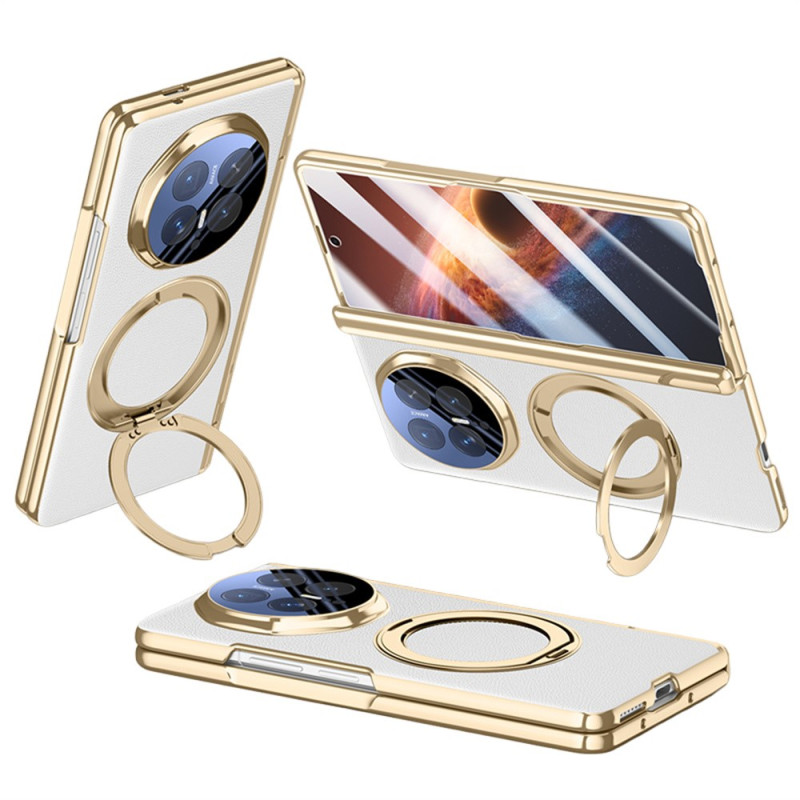 Capa magnética para Honor Magic V6 com anel metálico giratório