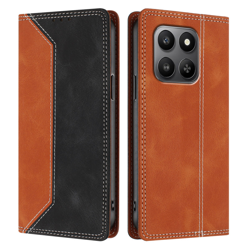 Capa Flip para Honor 600 Smart com efeito de couro bicolor (RFID)