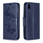 Capa Huawei P30 com Borboletas e Aba Oblíqua