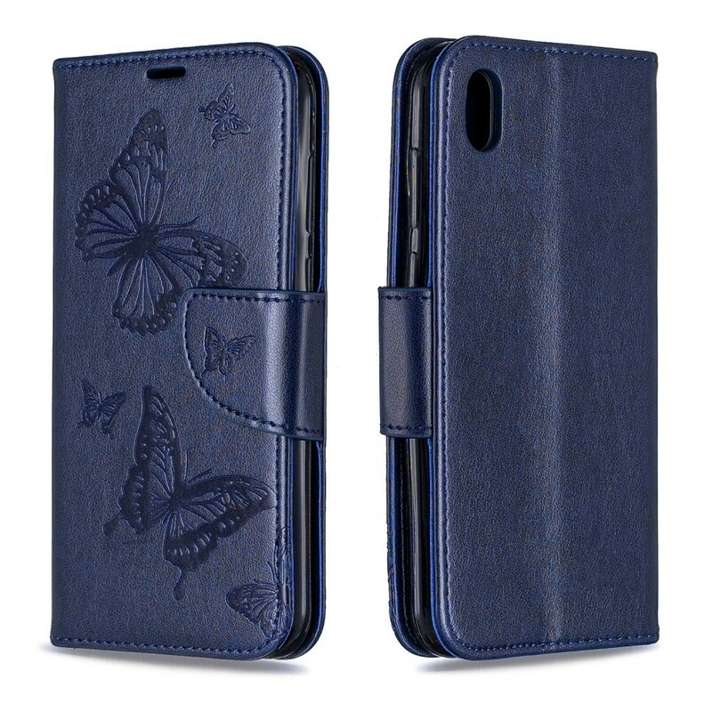 Capa Huawei P30 com Borboletas e Aba Oblíqua