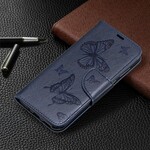 Capa Huawei P30 com Borboletas e Aba Oblíqua