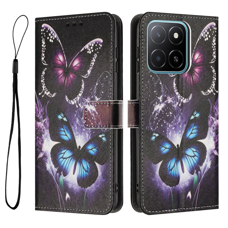 Capa Honor 600 Smart com duas borboletas