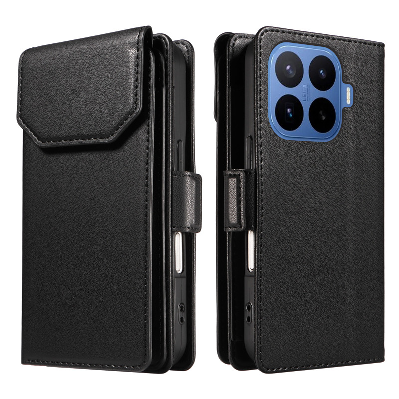 Capa para Xiaomi 17T com porta-cartões múltiplo e alça de pulso