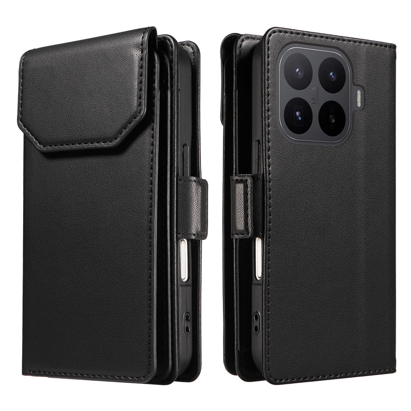 Capa para Xiaomi 17T Pro com porta-cartões múltiplo e alça de pulso