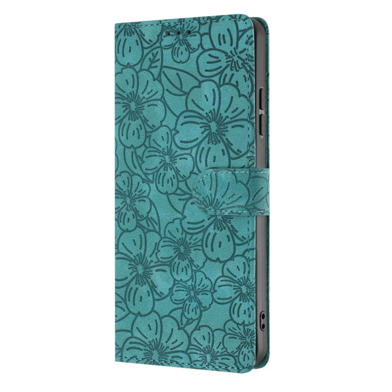 Capa para Xiaomi 17T com padrão de flores de cerejeira