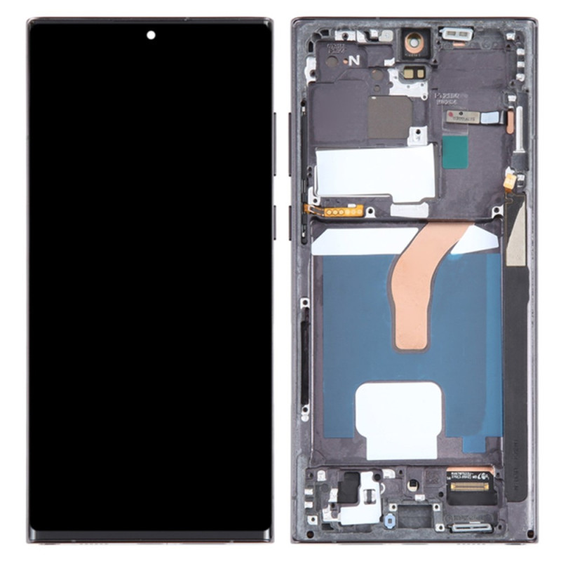 Ecrã OLED de classe C com estrutura para Samsung Galaxy S22 Ultra 5G