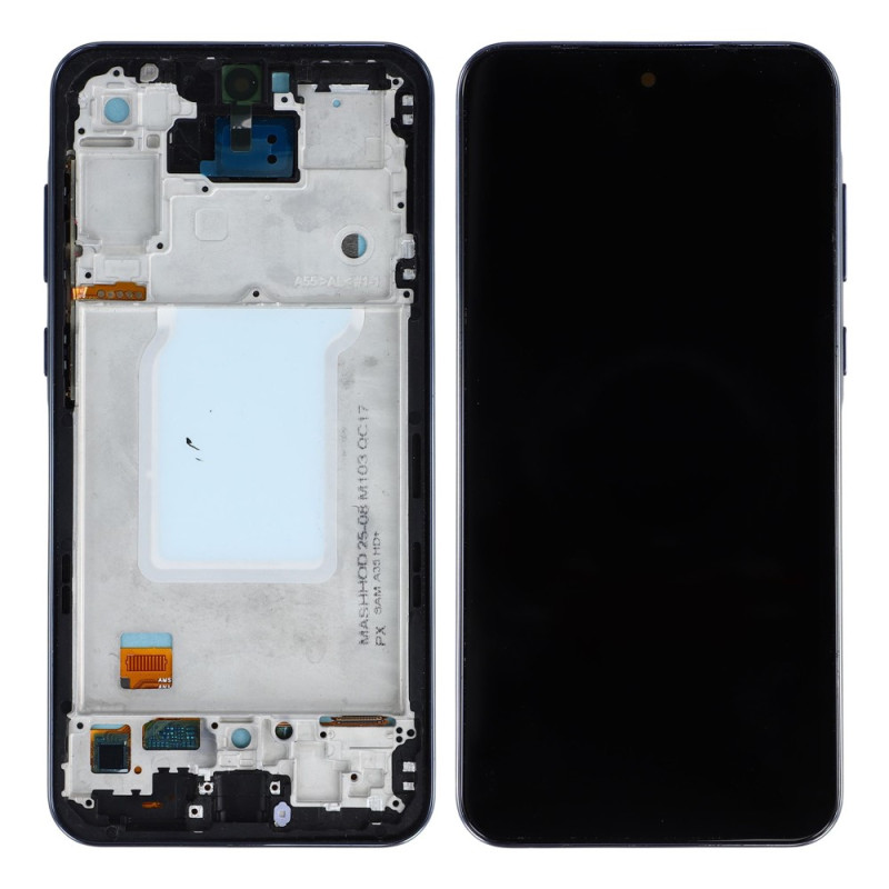 Ecrã LCD de grau C com estrutura para Samsung Galaxy A55 5G