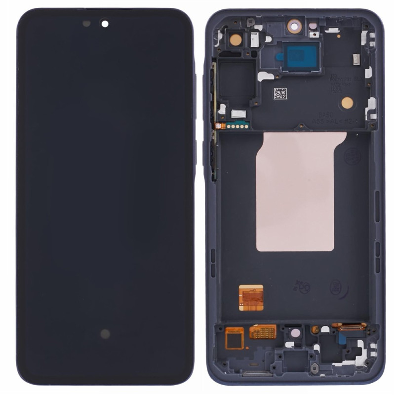 Ecrã OLED de grau C com estrutura para Samsung Galaxy A55 5G