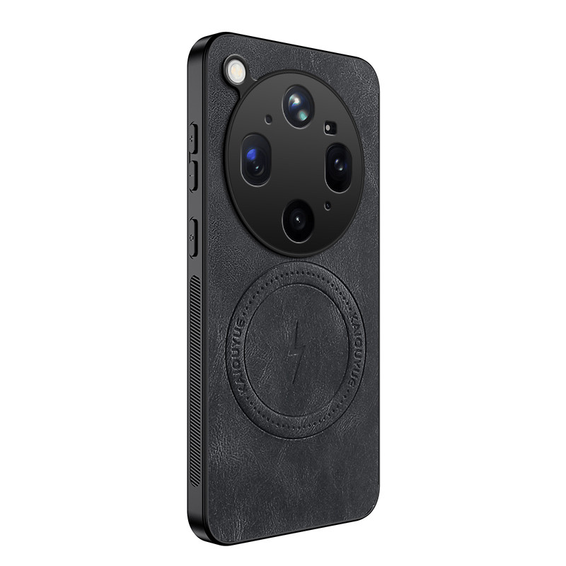 Capa magnética para Oppo Find X9 Ultra 5G com textura Nappa