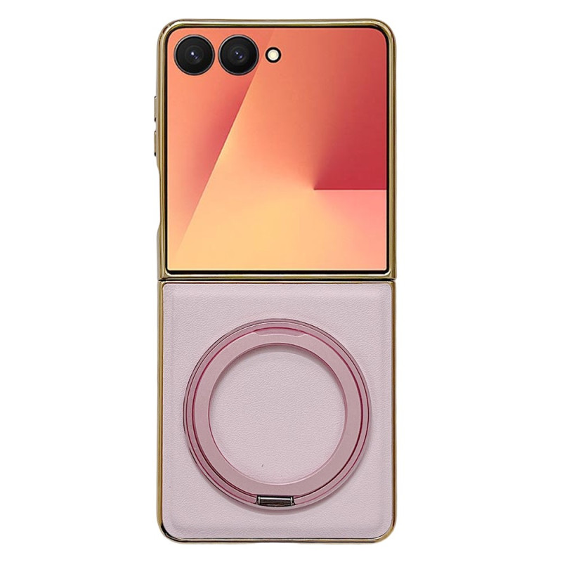 Capa magnética para Samsung Galaxy Z Flip 8 com textura Nappa e suporte
