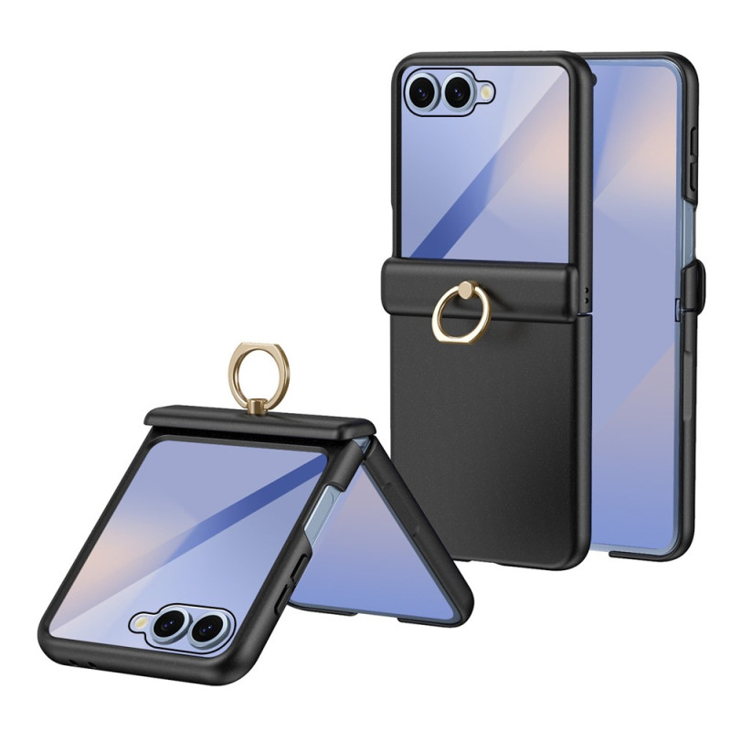 Capa para Samsung Galaxy Z Flip 8 com anel de suporte e vidro temperado