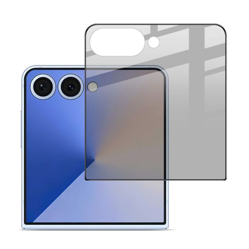 Proteção exterior em vidro temperado anti-espião para o ecrã do Samsung Galaxy Z Flip 8