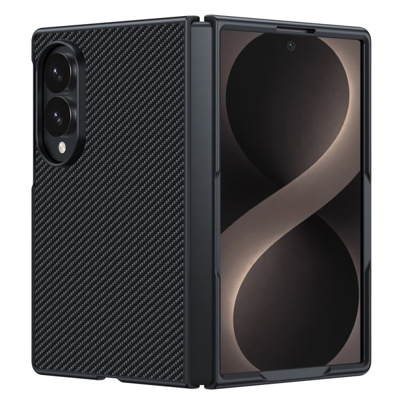 Capa rígida para Samsung Galaxy Z Fold 8 com efeito de fibra de carbono