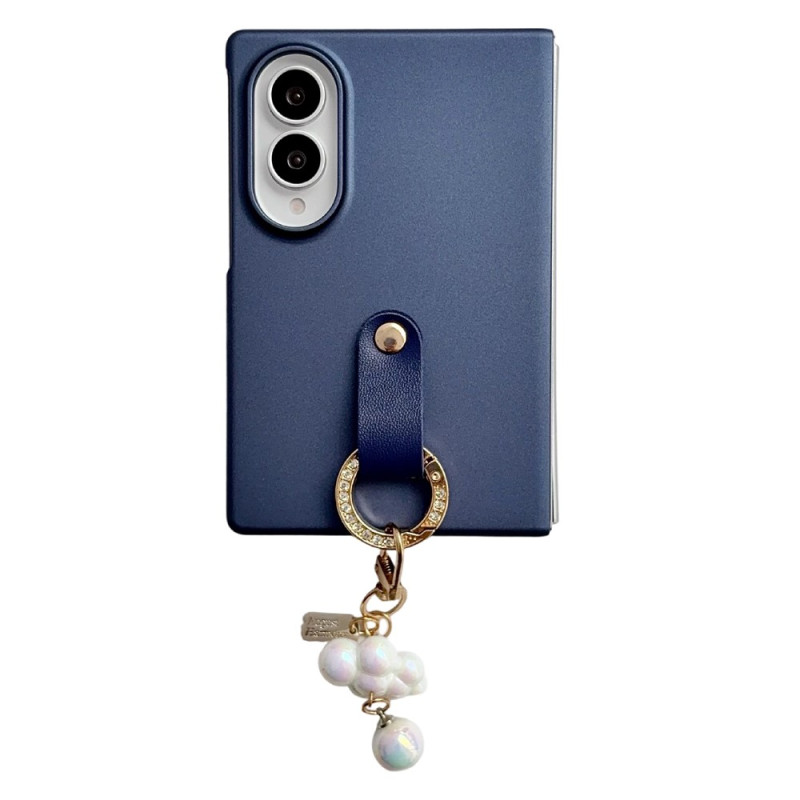 Capa Ultra Fina para Samsung Galaxy Z Fold 8 com Anel de Pérola