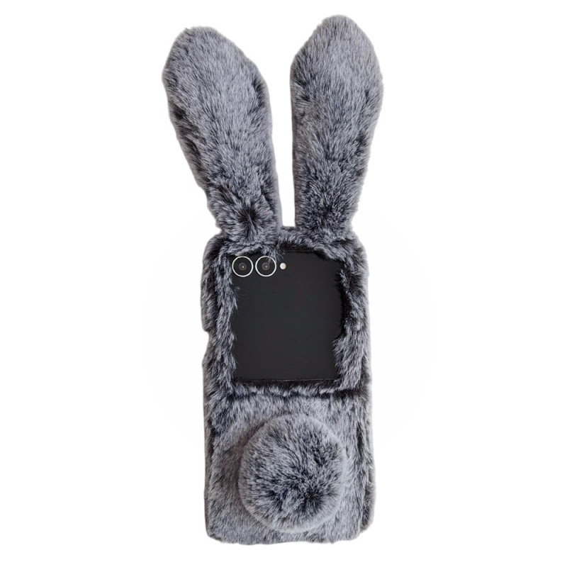 Capa para Samsung Galaxy Z Flip 8 com coelho de peluche